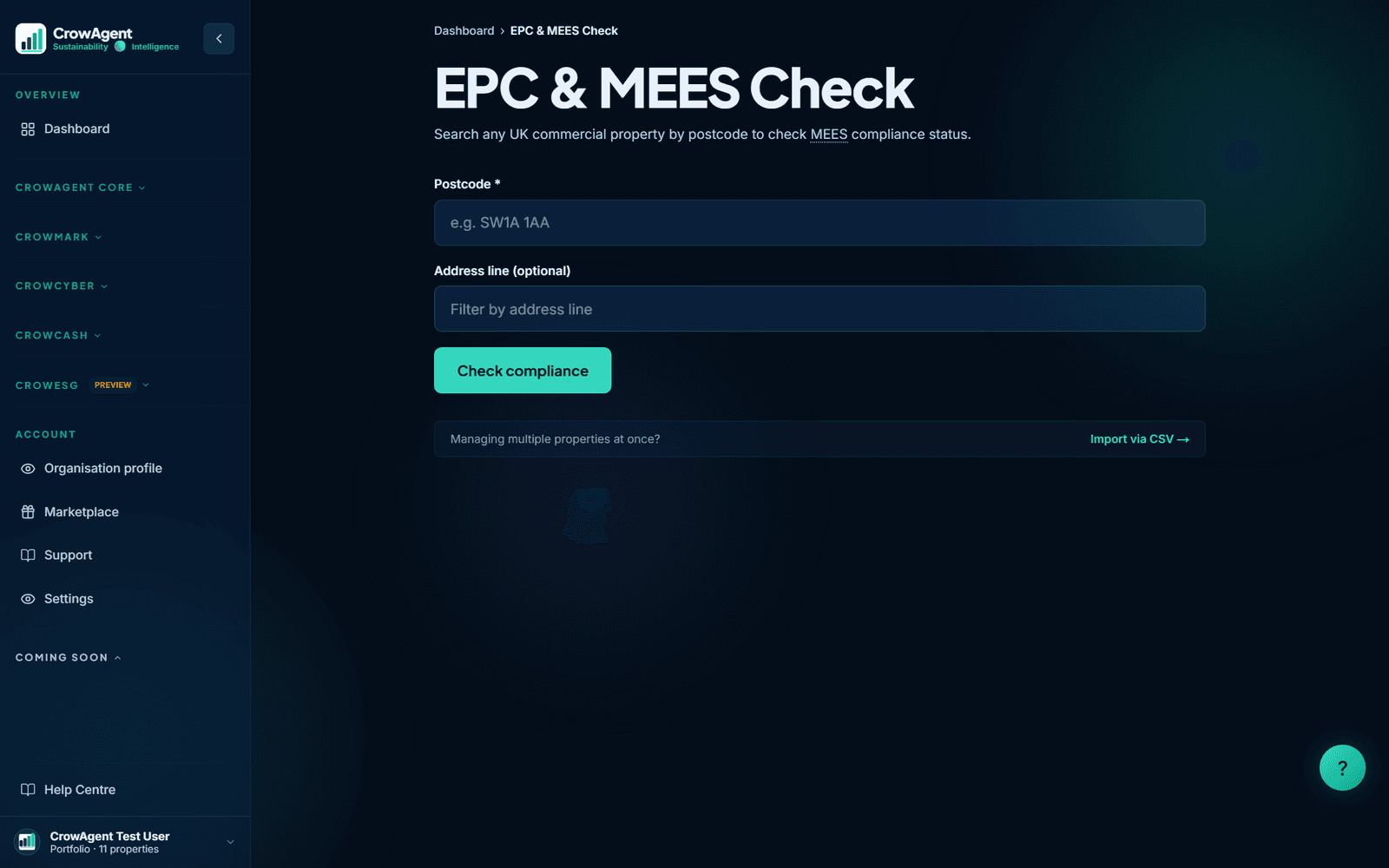 CrowAgent Core EPC and MEES check