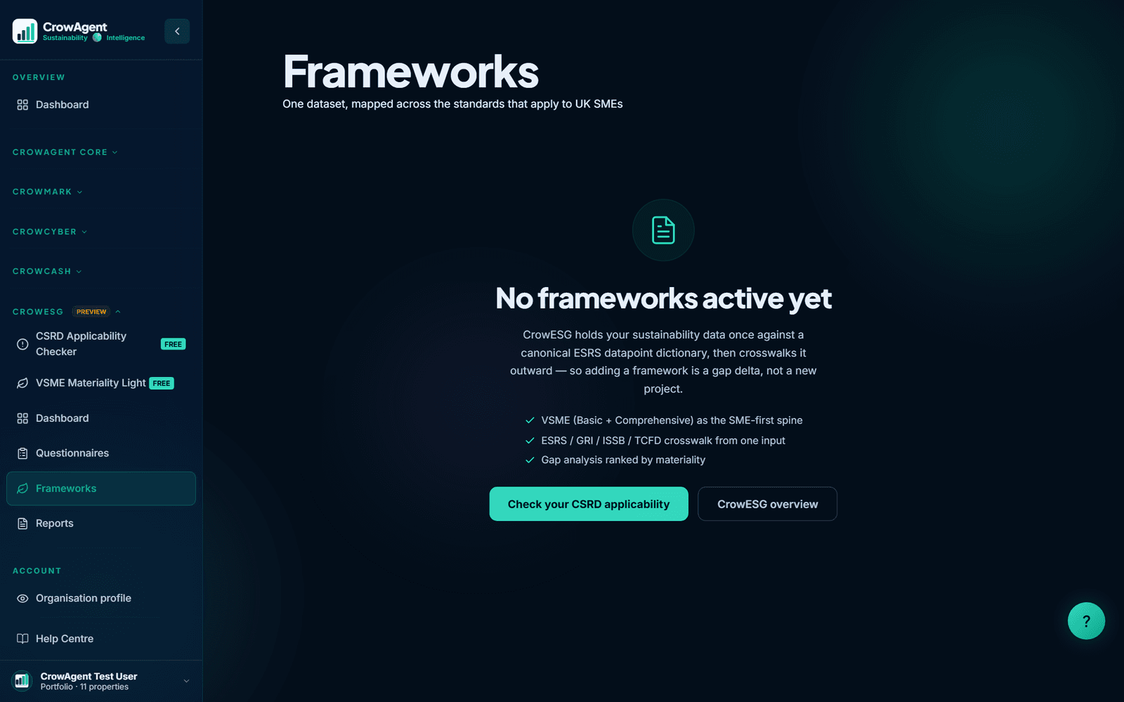 CrowESG framework library